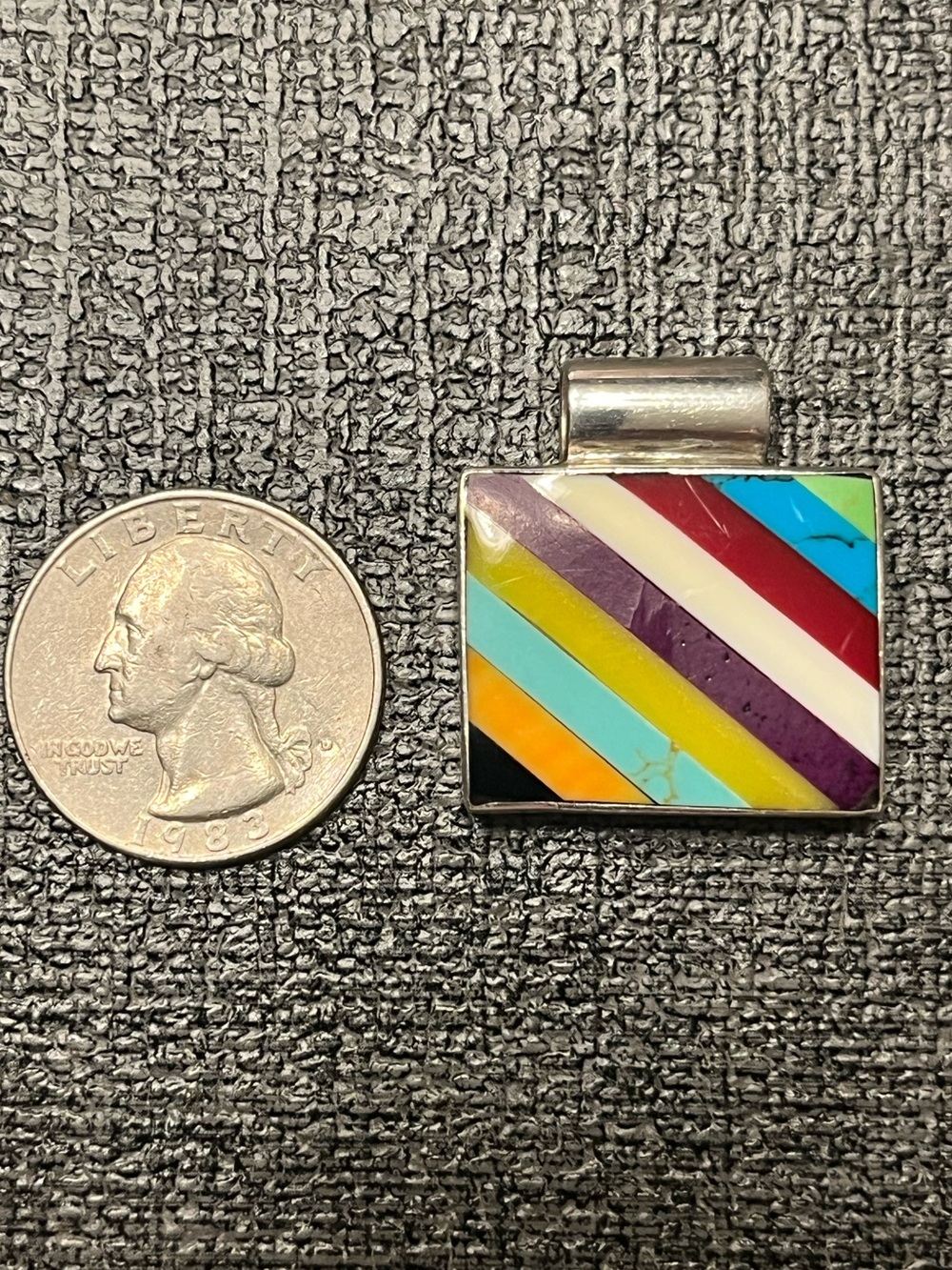 925 Mexico muti-colored pendant